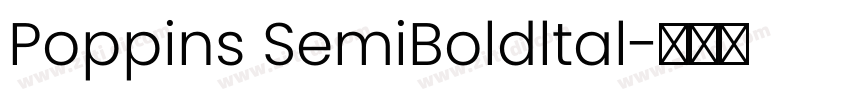 Poppins SemiBoldltal字体转换